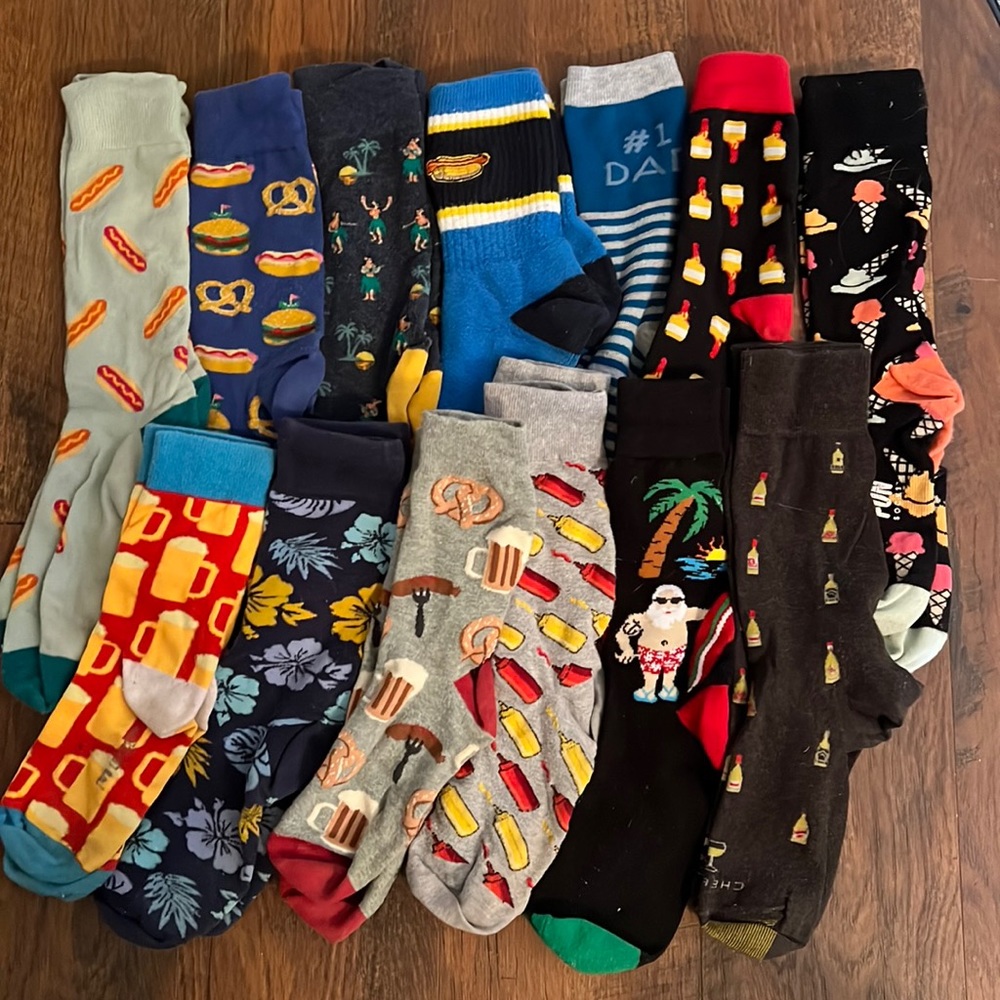 13 Pairs of Party Animal Novelty socks
